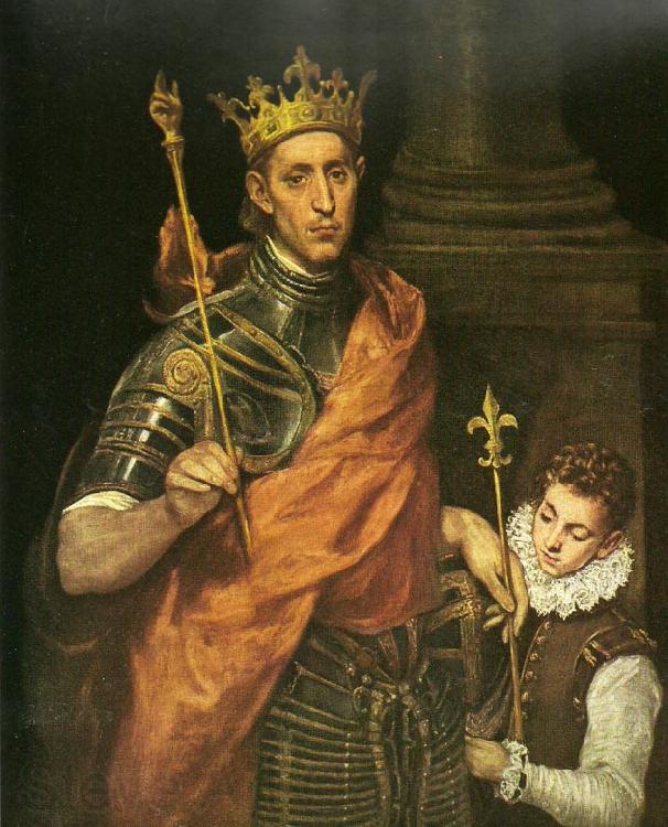 El Greco st. louis, king of france Spain oil painting art